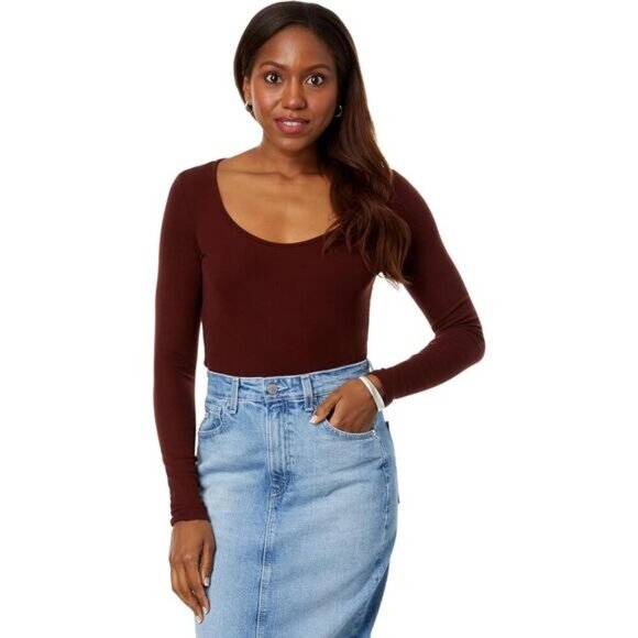 AG Adriano Goldschmied Jaxon Long Sleeve Scoop Womens Size Small - Picture 1 of 7